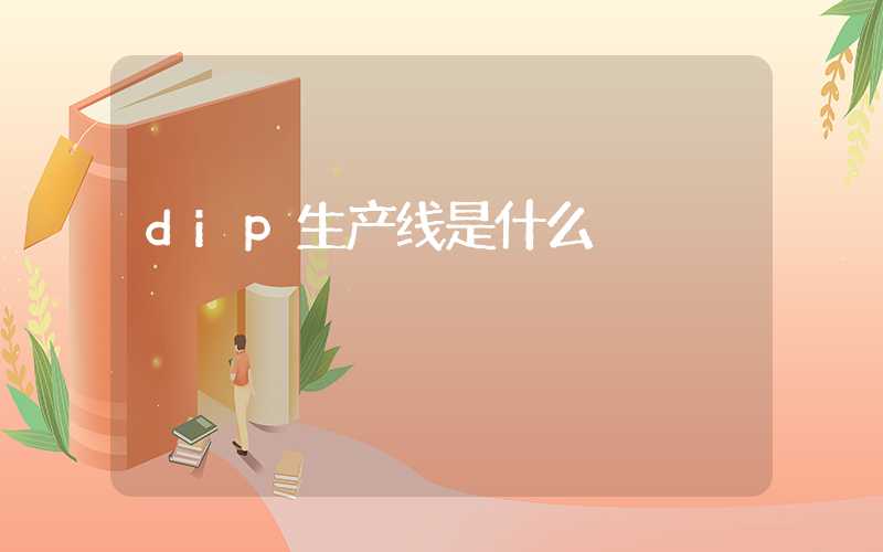 dip生产线是什么