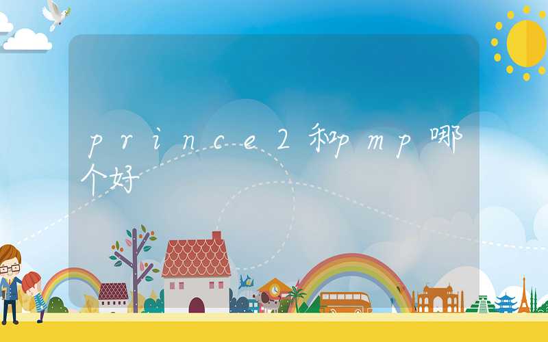 prince2和pmp哪个好