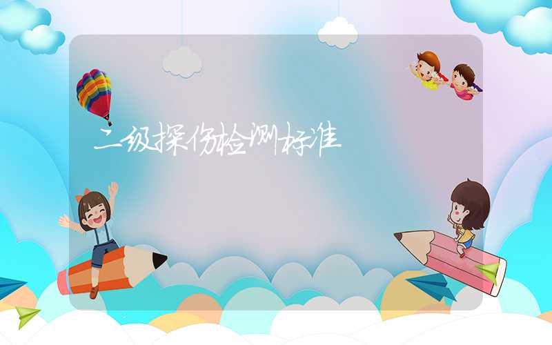 二级探伤检测标准